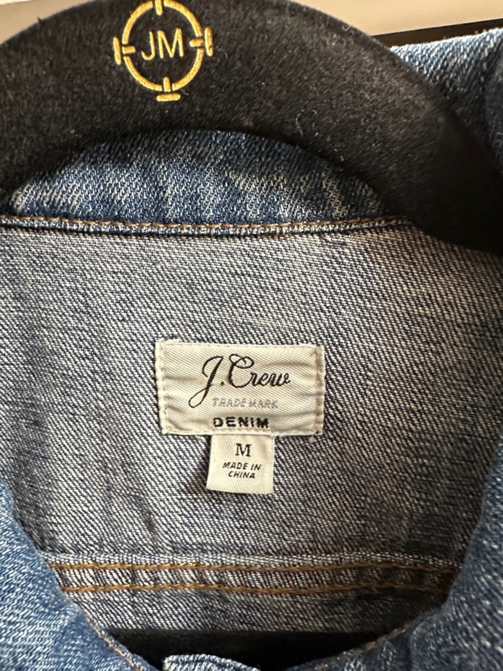 J. Crew Medium Blue Denim Jean Jacket.  Classic fit. - Picture 8 of 10